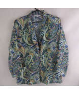 Vintage Draper&#39;s &amp; Damon&#39;s Women&#39;s Colorful Floral Paisley Blazer Jacket... - $24.24