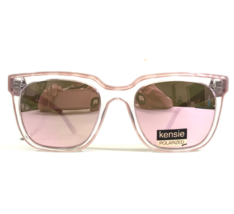 Kensie Sunglasses Good Vibes PK Pink Clear Thick Rim pink with Mirrored Lenses - £36.64 GBP