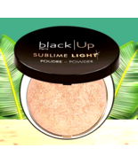 Black up Sublime Light Compact Powder - SLP 03 Peach Gold MADE IN ITALY 6g - $40.17 CAD