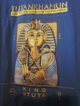 Nwot Tutankhamun &amp; The Golden Age Of The Pharaohs Size M Blue Short Sleeve Tee - £11.98 GBP