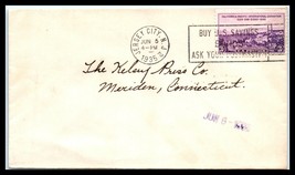 1935 US Cover - Jersey City, New Jersey to Meriden, Connecticut D2 - £2.31 GBP