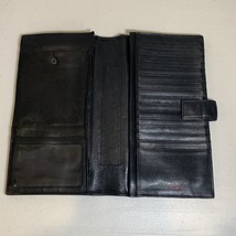 Tumi Travel Wallet Passport Card Holder Genuine Leather Organizer Black ... - $70.00
