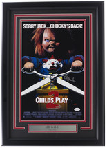 Ed Gale Signed Framed Childs Play 2 11x17 Movie Poster Photo JSA ITP - £136.36 GBP