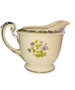 Jyoto China Creamer White with Violets - £19.47 GBP
