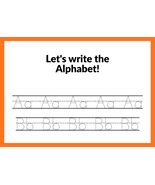 Alphabet Tracing Letters Worksheet - $10.00