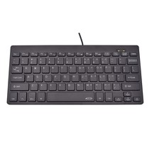 Small Keyboard Thin Slim Portable 78 Wired Laser Us English Layout Black For Lap - £20.77 GBP