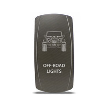 CH4x4 Gray Series Rocker for Jeep JK Off-Road Lights Symbol - White LED - £13.23 GBP