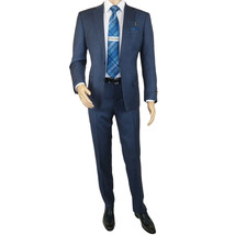 Men's Suit by Giorgio Cosani Textured Wool/Cashmere Blend 901-19 Blue 52 Long image 10