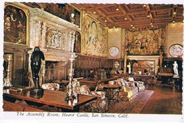 California Postcard San Simeon Hearst Castle Assembly Room - $2.96