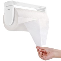 One Hand Tear Paper Towel Holder Under Cabinet Adhesive Or Drilling Inst... - £36.17 GBP