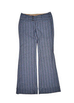 Free People Wool Tweed Wide Leg Trousers Womens 4 Striped Flare Bell Bottom - £36.83 GBP