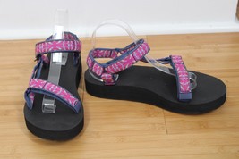 Teva 10 Pink Midform Universal Platform Strappy Sandals 1090969 - £30.44 GBP
