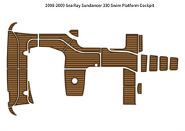2008-2009 Sea Ray Sundancer 330 Swim Platform Cockpit Pad Boat EVA Teak Floor - £798.77 GBP