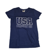 USA Oregon 2022 Blue World Athletics Large short sleeve t-shirt pullover - $15.93 CAD