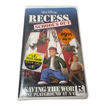 Recess School&#39;s Out Saving The World VHS Clamshell Case Walt Disney Vintage Tape - £6.49 GBP