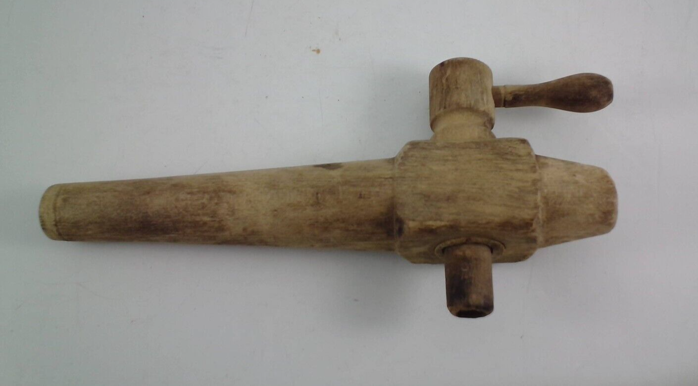 Antique Wooden Barrel Spigot Spout 9 inch - $7.92