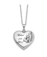 Sentimental Expressions Silver  and Antiqued Mother of an Angel Heart As... - $276.73 CAD