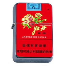 Oil Lighter Peony Red Cigarette Smoking Ad Floral - £11.83 GBP