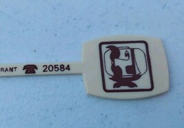Morgans Restaurant Cozumel Vintage Plastic Drink Stirrer Cocktail Barware - $244.43 MXN