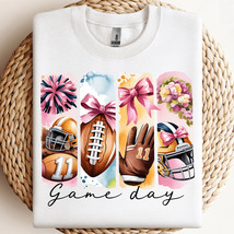 Game Day Football PNG, Football Cheer PNG, Pink Coquette Bow, Football M... - $46.73 MXN