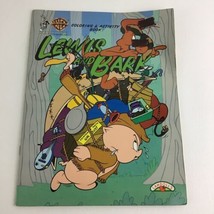 Warner Bros Lewis &amp; Bark Coloring Activity Book Looney Tunes Vintage 1996 New - £15.44 GBP