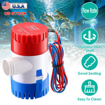 12V 1100GPH Marine Boat Submersible Bilge Pump Non-Automatic Electric Wa... - £25.79 GBP