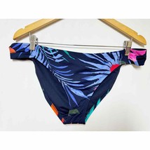 Jessica Simpson Multi Mood Island Paradise Side Shirred Swim Bikini Bott... - $19.80