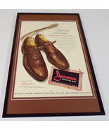 1942 Jarman Shoes Framed 11x17 ORIGINAL Vintage Advertising Poster - £54.36 GBP