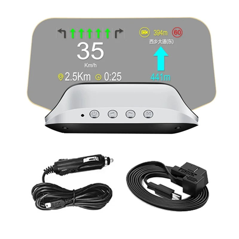 C3 Car Heads Up Display C3 GPS OBD2 HUD Navigation Digital Speedometer On Board - £66.78 GBP+