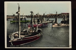 aj0663 - Kent - An early view of the Folkstone&#39;s Fishing Fleet - postcard - £1.99 GBP