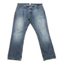 Roebuck Slim Straight Denim Blue Jeans ~ Sz 40W 32L ~ 100% Cotton  - £13.36 GBP