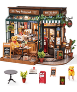  DIY Miniature House Kit for Adults – Wooden Dollhouse Bakery Diorama Cr... - €48,73 EUR