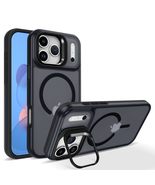 Case for iPhone 16 Pro Max (Color: Black) Hard Back Hard Silicon Magneti... - $67.36 CAD