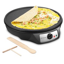 Electric Crepe Maker, Nonstick Electric Pancakes Maker Griddle, 12 Inche... - £44.77 GBP