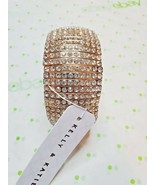 Kelly &amp; Katie Fashion Gold Tone Wide Stretch Bracelet With Rhinestones B... - $44.28 CAD
