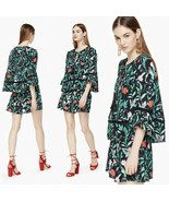 Kate Spade Romper Jardin Crepe Green Floral Women’s Sz  0 new AUTHENTIC ... - £139.87 GBP