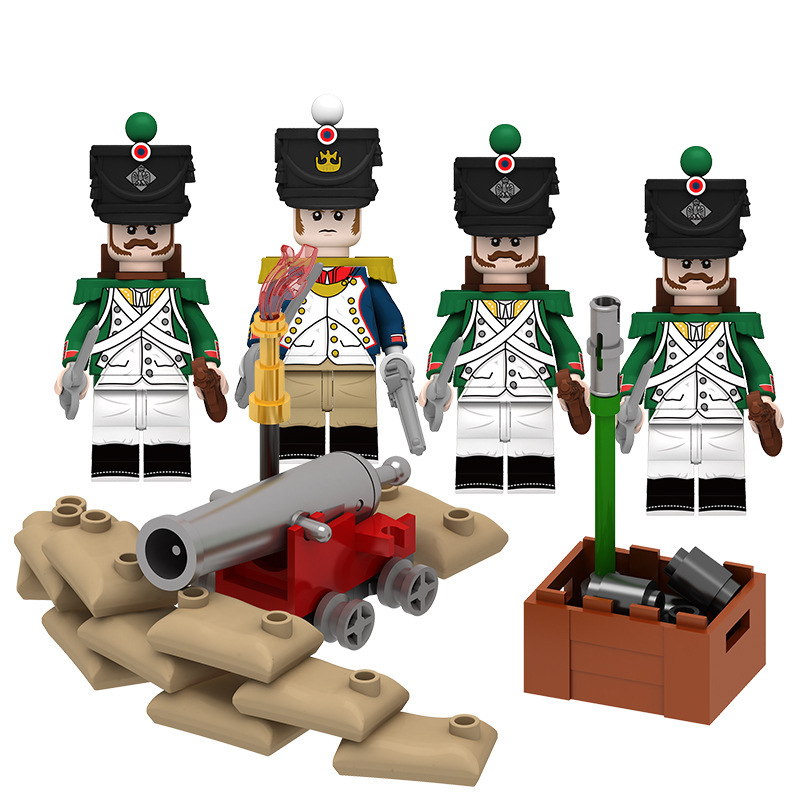 Napoleonic Wars Italian Light Infantry Trench Army Custom Minifigure Blo... - $18.89