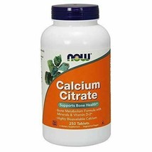 NEW Now Calcium Citrate with Vitamin D Magnesium Zinc Copper Manganese 250 Tabs - £29.11 GBP