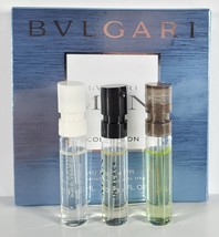 BVLGARI MAN 3pc Eau De Parfum Collection 3X 1.5ml-0.05 oz Mini Travel Set - £16.52 GBP