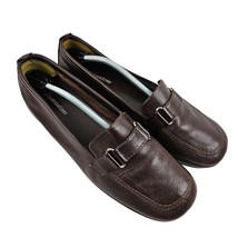 Naturalizer Loafers Womens Size 11 Brown Leather Shoes Comfort Flats Business - £19.46 GBP