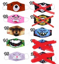Mouth Fashion design Mask Half adult teen kid Face Cover HULK dog pup bunny pig - £4.30 GBP