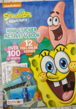 SpongeBob Squarepants Mini Sticker Activity Book 100+ Stickers Colorful Scenes - £7.81 GBP