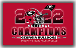 Georgia Bulldogs Football National Champions Flag 90x150cm 3x5ft Fan Best Banner - $13.95