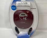 Craig Portable Compact Disc Player CD Player CD2808A Red NEW SEALED - $16.83