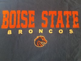 Viejo Universidad Boise Estado Broncos Camiseta Hombre Azul NCAA College Bsu - £14.75 GBP
