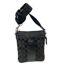 Coach purse Brown Legacy signature Swingpack crossbody canvas bag - $37.62