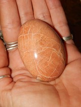 Genuine Peach Moonstone Palm Stone - Large Tumbled Moonstone - £13.43 GBP
