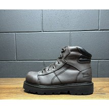Work N Sport Brown Leather Steel Toe 6” Work Boots Women’s 9 M 9007 - $49.96