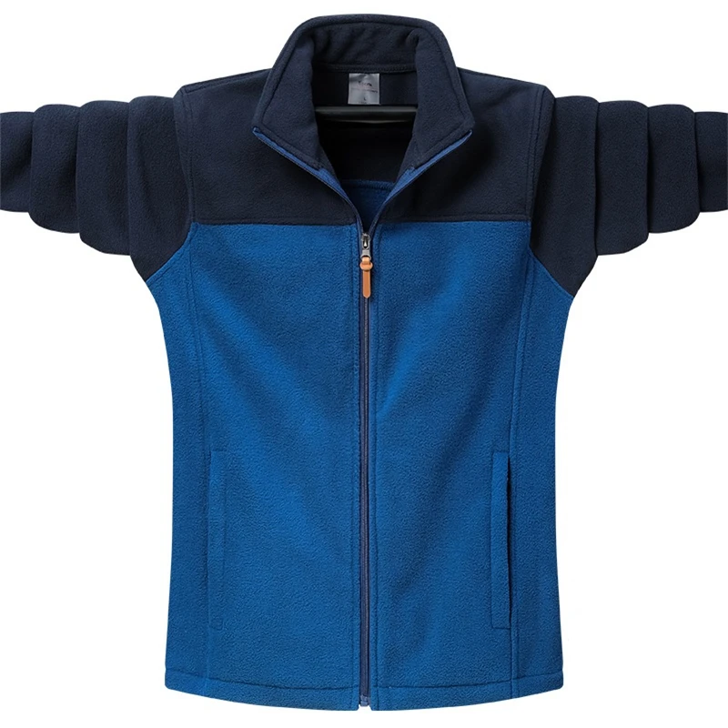 Plus Size 9XL  Hoodies Sweateshirts Men Velvet Zipper Warm 7XL 8XL Casual Slim F - £102.56 GBP