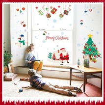 Cristmas Tree and Santa Wall Stickers - $189.68 MXN